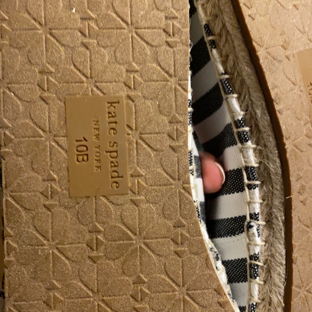 Kate Spade garden zebra espadrilles Sz 10B NWT - Picture 13 of 14